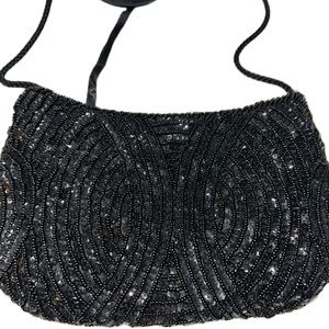 Cute evening bag. Beaded with mirror.